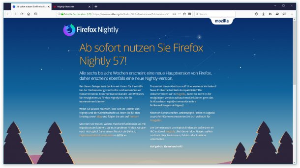 Firefox Nightly 57: So sieht die neue Bedienoberfläche aus