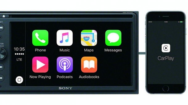 Sony-CarPlay-Receiver mit DVD-Funktion