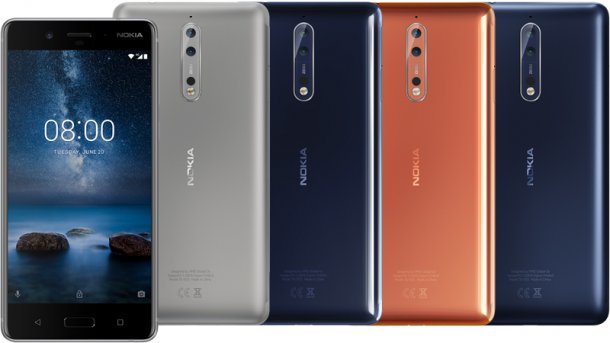 Nokia 8: Erstes Oberklasse-Smartphone vo HMD Global