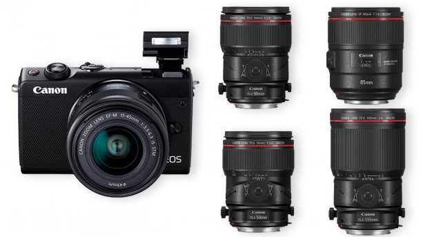 Canon zeigt spiegellose Systemkamera EOS M100 und vier neue L-Objektive