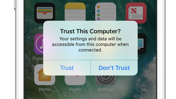 Trust-Dialog iOS