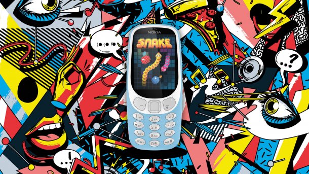 Handy-Legende Nokia 3310 jetzt auch mit 3G-Modul