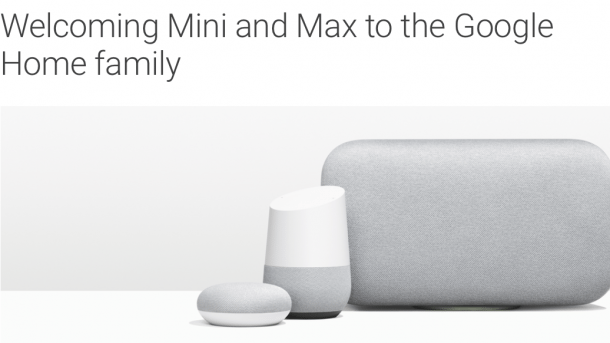 Google Home Mini und Max: Smarte Lautsprecher für jeden Geschmack