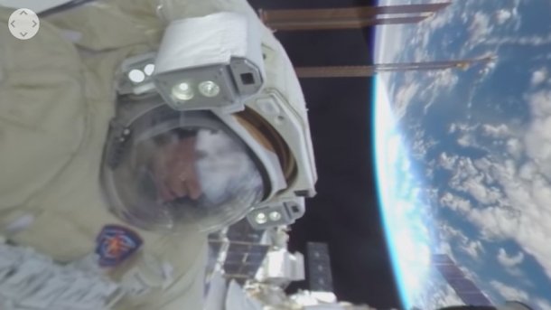 Premiere: Weltraumspaziergang als 360-Grad-Video