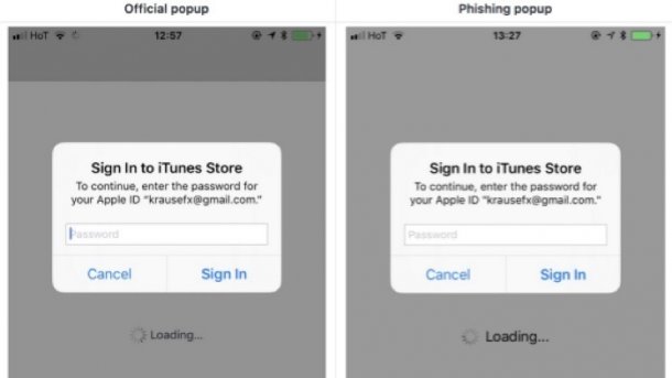 Passwort-Phishing in iOS: Apple hat ein Pop-up-Problem