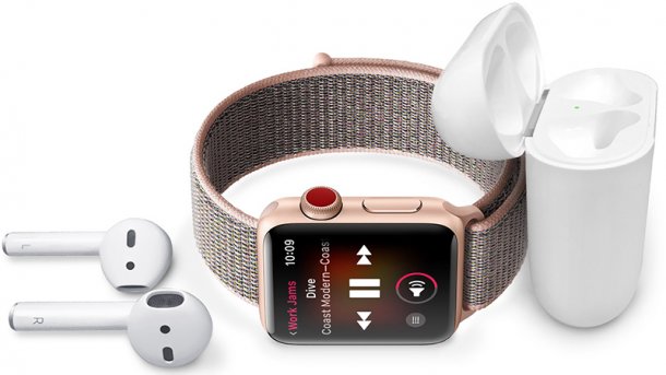 Apple Watch Series 3 mit LTE: Nach maximal sieben Stunden Streaming ist Schluss