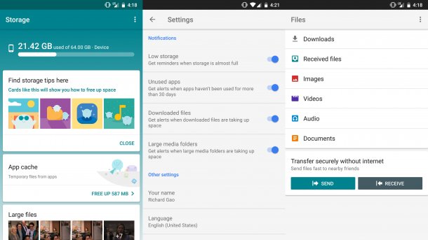 Google Files Go: Dateimanager von Google für Android