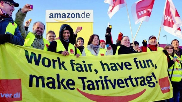 Gewerkschaft Verdi droht Amazon mit Streiks im Weihnachtsgeschäft