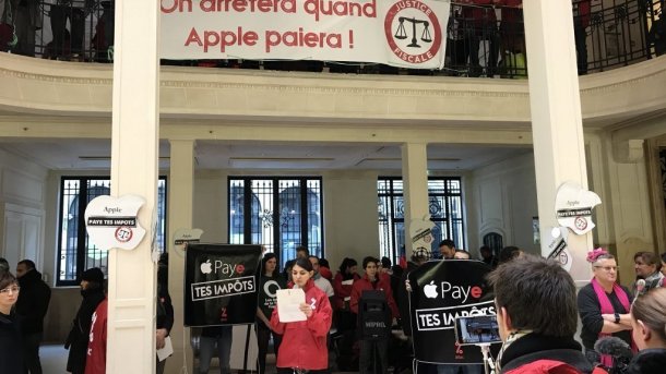 Milliarden-Steuernachzahlung: Aktivisten stürmten Apple Store in Paris