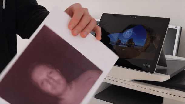 Gesichtserkennung von Windows 10 mit Papierausdruck umgangen