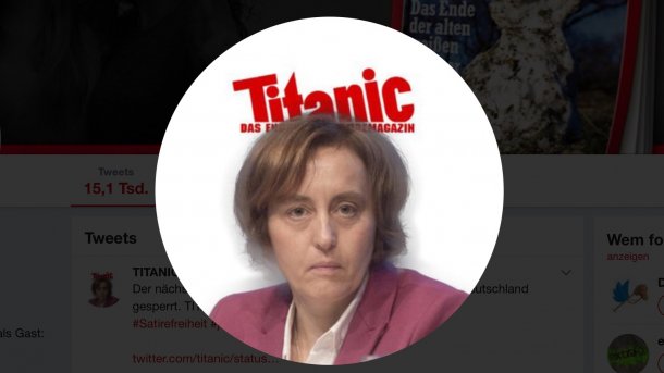 Twitter sperrt Account der "Titanic" und provoziert Kritik