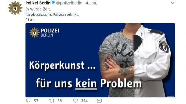 Beriner Polizei-Chef verteidigt Twitter-Auftritt