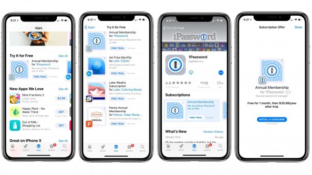 Apple pusht Abo-Anwendungen im App Store