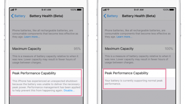 iOS 11.3: Details zu Apples Leistungsdrosselschalter beim iPhone