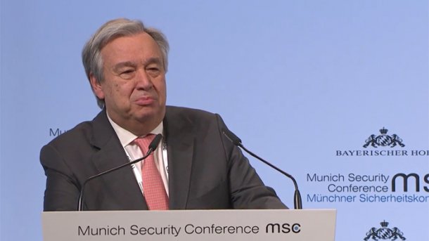 UN-Generalsekretär auf der Münchner Sicherheitskonferenz: Internationales Recht für Cyberspace muss geklärt werden
