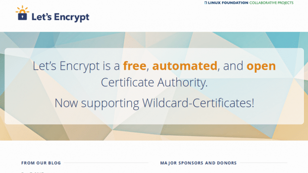 Let's Encrypt stellt ab sofort Wildcard-Zertifikate aus