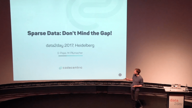 Daniel Pape, Michael Plümacher: Sparse Data: Don't mind the gap!
