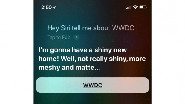 Siri verrät Neuerungen zur WWDC