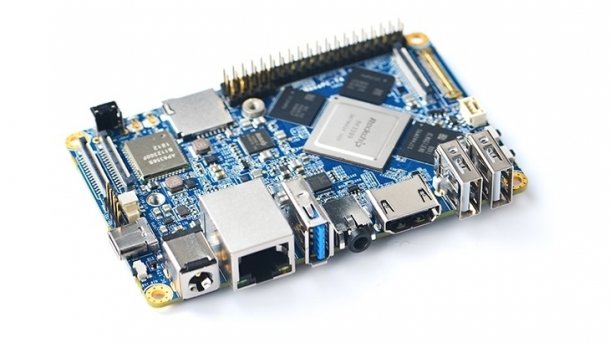 NanoPC T4: ein blaues Board