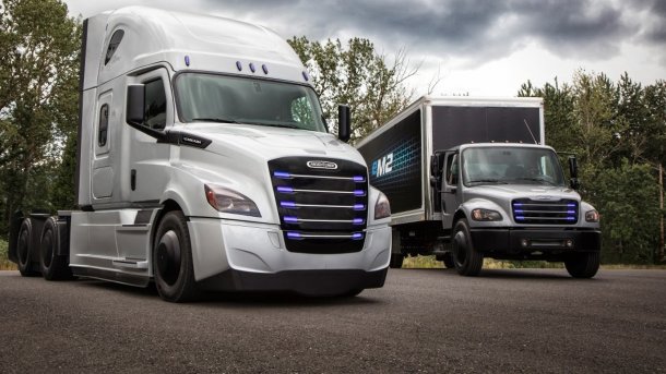 Elektro-Lkw: Daimler stellt Freightliner eCascadia und Freightliner eM2 106 vor