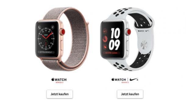 Vodafone: Apple Watch kostet 5 Euro im Monat – mit Vertragspflicht