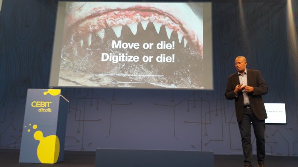 "Beweg dich oder stirb" – Digitaler Darwinismus auf der Cebit