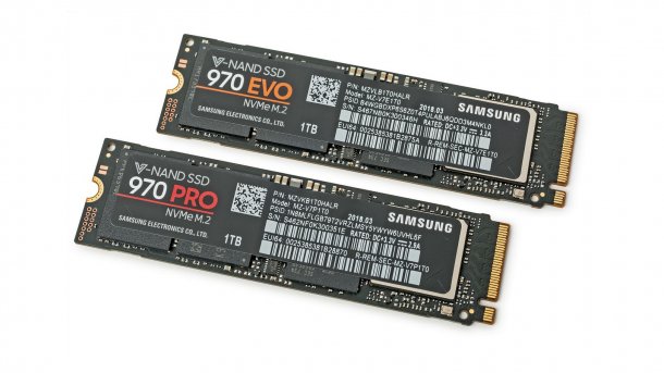 Test: Samsung NVMe-SSDs 970 Evo und 970 Pro