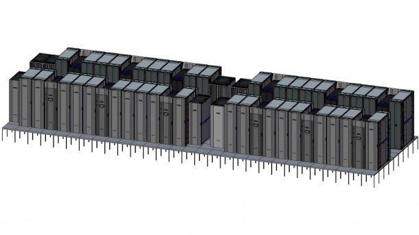 Rendering des Supercomputers Astra am Sandia National Laboratory