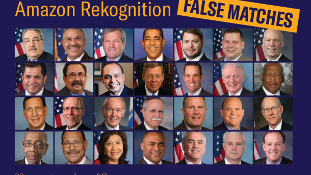 Falsches Matching: Amazon Rekognition sieht Kongressabgeordnete auf Polizeifotos