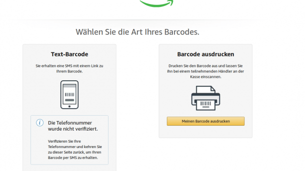 "Vor Ort aufladen": Amazon ermöglicht indirekte Barzahlungen