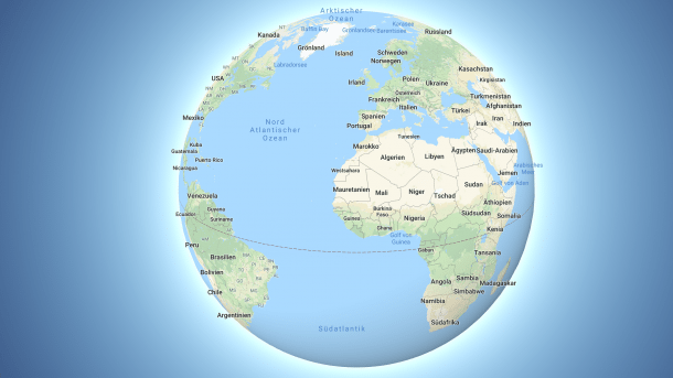 Keine flache Erde mehr: Google Maps wechselt zu Globus-Ansicht