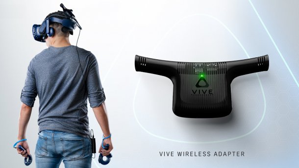 VR-Brille: HTC-Set soll die Vive kabellos machen