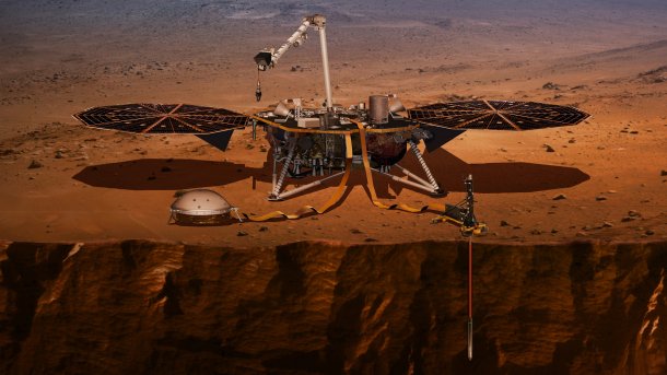 HP3-Sonde: Ein "Maulwurf" gräbt sich in den Mars