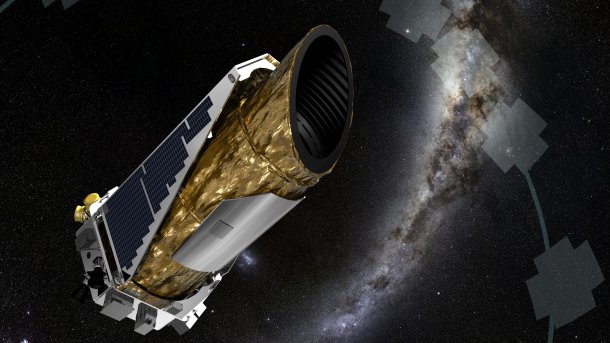 Kepler-Teleskop vor Sternen