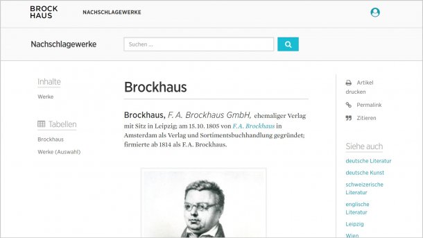 Online-Lexikon: Brockhaus bietet Abo auch für Privatkunden