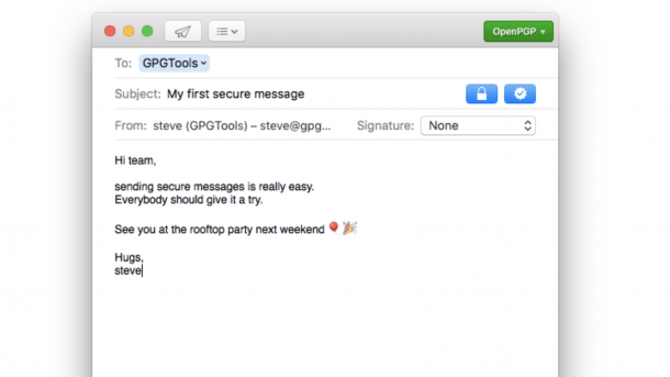 PGP in Apple Mail