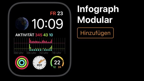 Infograph Modular auf Apple Watch 4