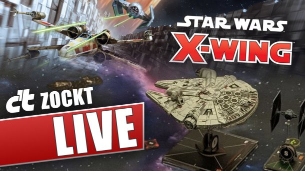 c't zockt LIVE Star Wars X-Wing Miniaturen-spiel: Raumkampf auf dem Spieltisch!