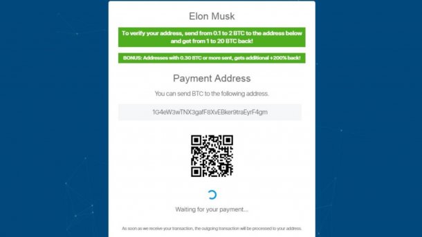Bitcoin-Betrug mit vermeintlichen Accounts von Tesla-Chef auf Twitter