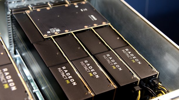 Radeon Instinct MI50 und MI60: PCIe-4.0-Beschleuniger mit 7-nm-GPU