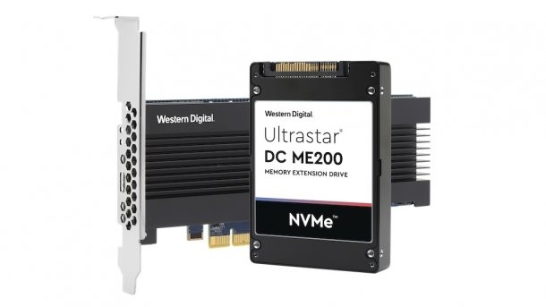 WD Ultrastar DC ME200 Memory Extension Drive in den Bauformen PCIe-Karte und U.2-SSD.