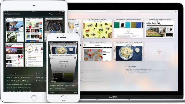 Safari auf iPhone, iPad und Mac