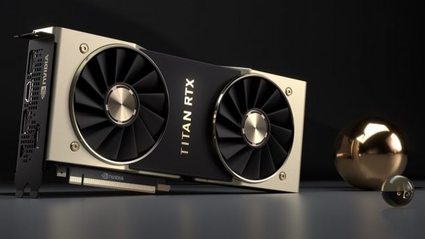 Titan RTX: Nvidia verlangt 2600 Euro für Turing-Grafikkarte mit 24 GByte RAM