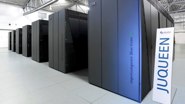 Der Supercomputer Juqueen 2012 am Forschungszentrum Jülich