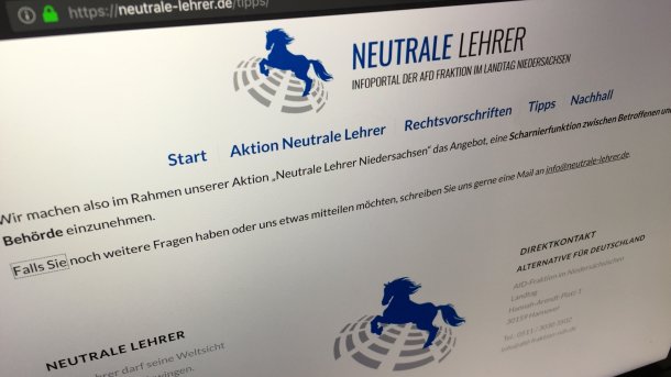 Niedersachsens AfD-Fraktion schaltet umstrittenes Lehrer-Portal frei