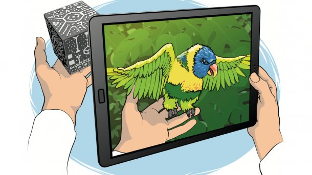 Mit dem Merge Cube AR anfassbar machen