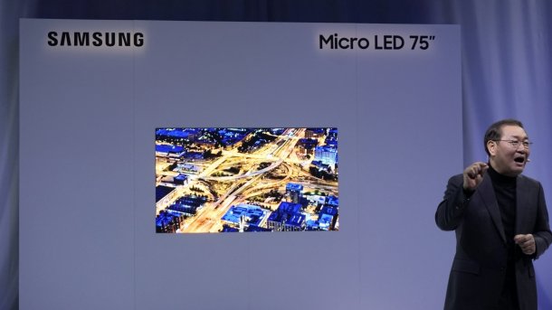 Samsung setzt weiter auf Mikro-LEDs und zeigt ein Display aus 8 Millionen Leuchtdioden