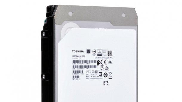 Toshiba: 16-TByte-Festplatte mit konventioneller Technik