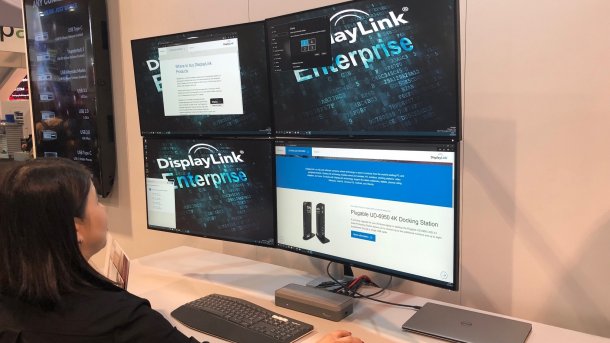 DisplayLink bringt USB-Grafikchip für vier 4K-Displays mit 60 Hz