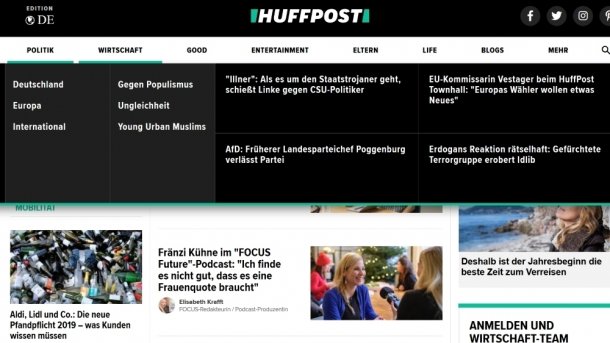 Die deutsche Ausgabe der HuffPost wird eingestellt